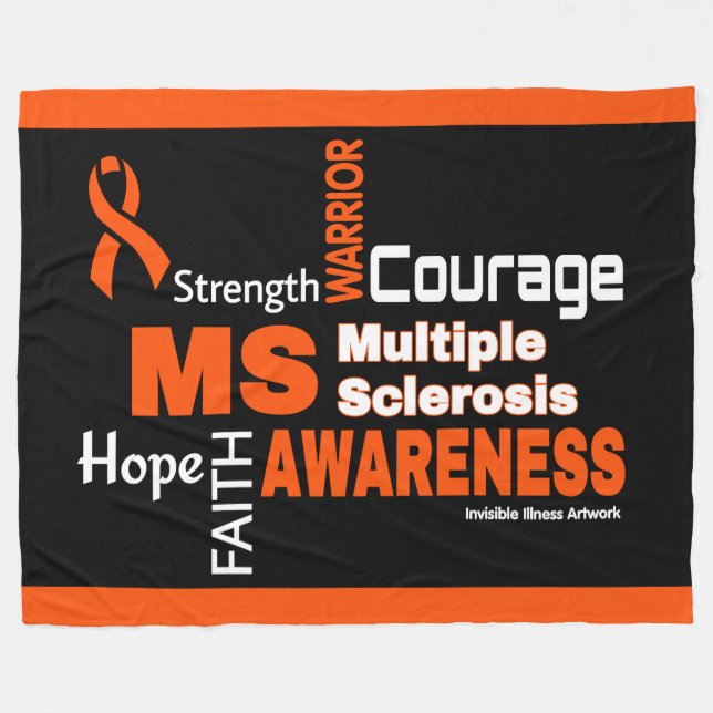 Words...MS Fleece Blanket (Front (Horizontal))