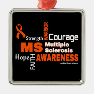 Words...MS Metal Ornament