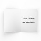 Words of encouragement get well or cancer card