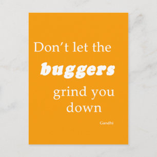 Words of encouragement when times are bad - Brexit Postcard