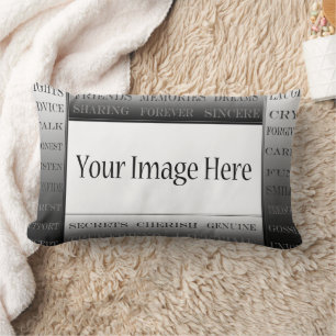 Words Of Friendship-Picture Frame by ShirleyTaylor Lumbar Cushion