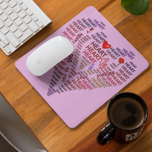 Words of Heart Mouse Pad (Creator Uploaded)