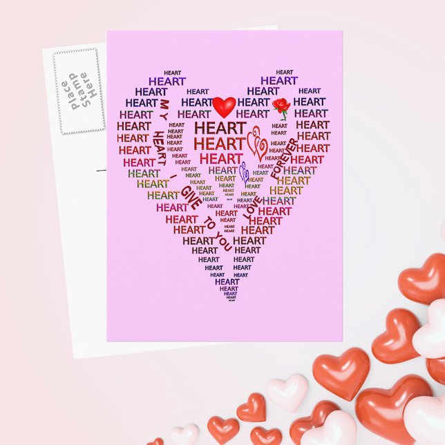 Words of Heart Postcard (Words of Heart Postcard)
