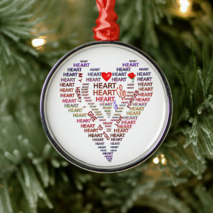 Words of Heart Premium Round Ornament