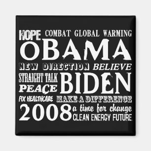 Words of Hope Obama & Biden 2008 Magnet 2