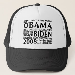 Words of Hope Obama & Biden 2008 Trucker Hat
