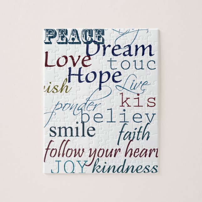 Words of Inspiration Jigsaw Puzzle (Vertical)