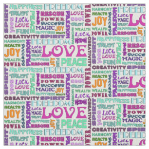Words Of The Spirit Way coloured + your backgr. Fabric