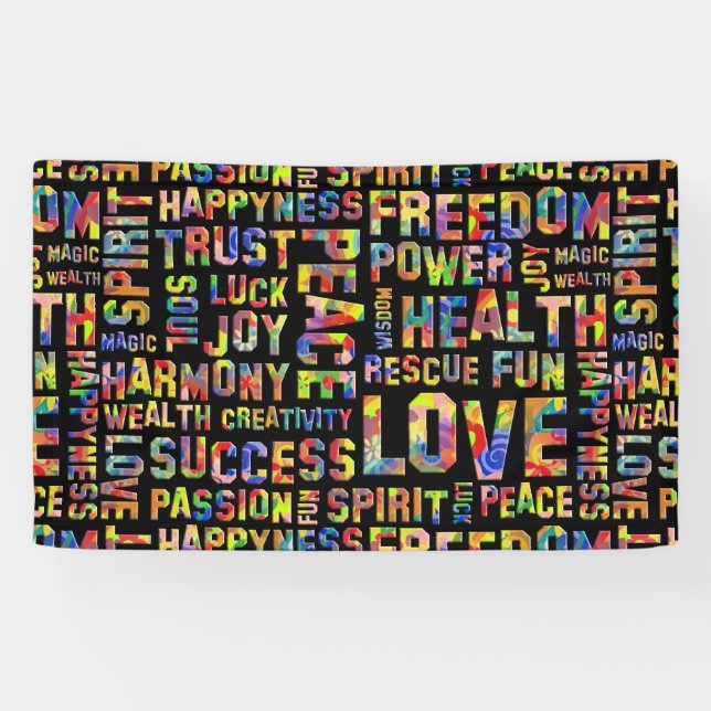 Words Of The Spirit Way / Positive Thinking 1 Banner (Horizontal)