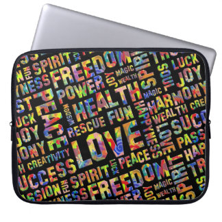 Words Of The Spirit Way / Positive Thinking 1 Laptop Sleeve