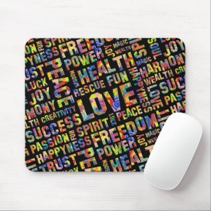 Words Of The Spirit Way / Positive Thinking 1 Mouse Pad