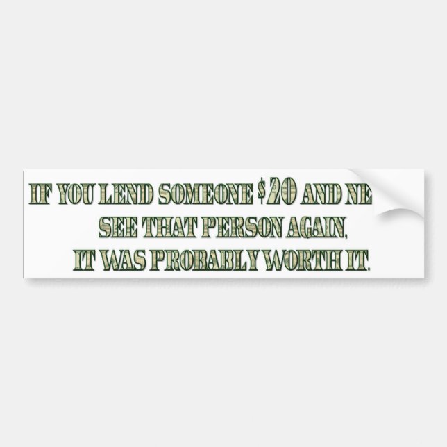 Words of Wisdom 7 Bumper Sticker (Front)