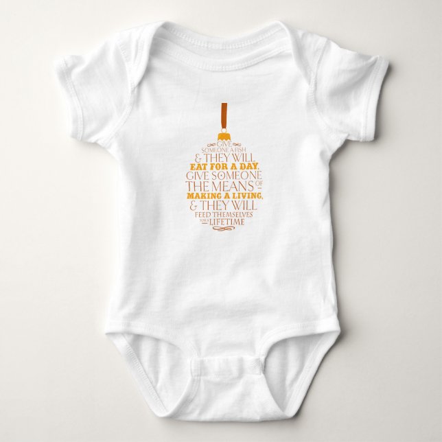 Words of wisdom baby bodysuit (Front)