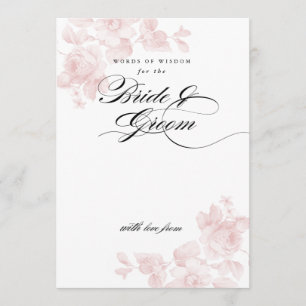 Words of wisdom for the bride   Bridal Shower Invitation