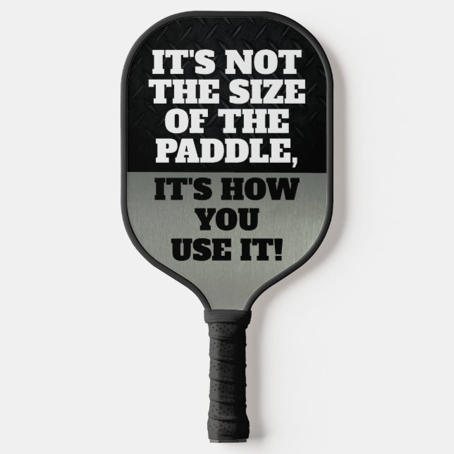 Words of Wisdom Funny Quote Joke Cool Pickleball Paddle (Front)
