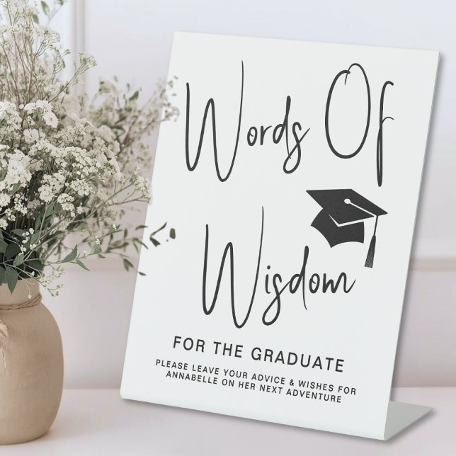 Words Of Wisdom Pedestal Sign (Words Of Wisdom Pedestal Sign)
