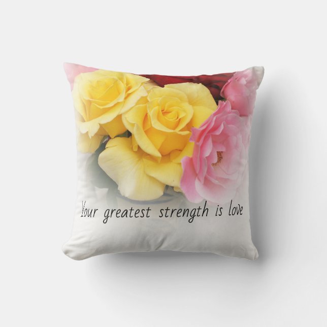 Words of Wisdom Throw Pillow (Front)