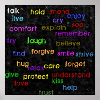 Words Poster