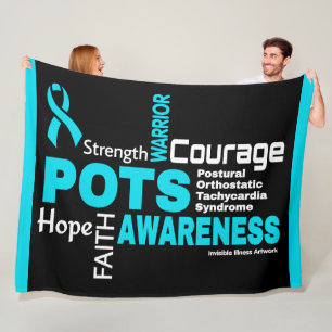 Words...POTS Fleece Blanket