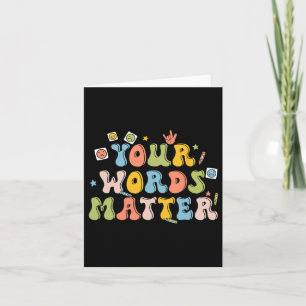 Words Problem Retro Pathologist Mental Health Awar Card