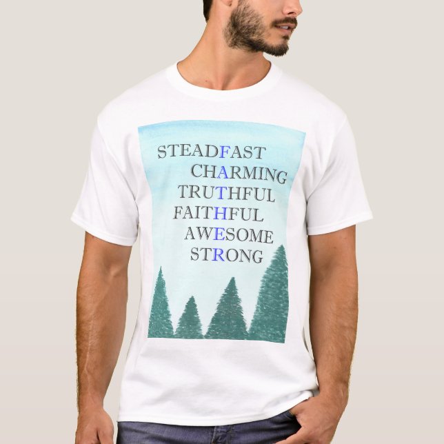 Words that describe father T-shirt (Front)