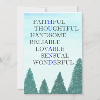 Words to describe husband card
