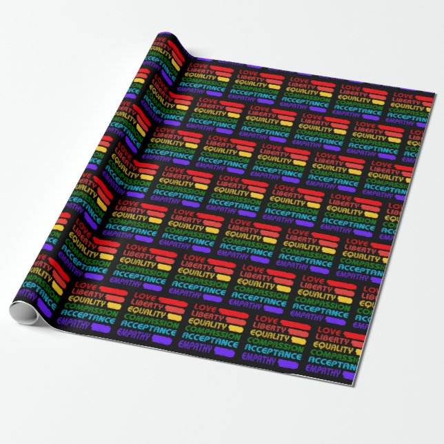 Words To Live By Collection Wrapping Paper (Unrolled)