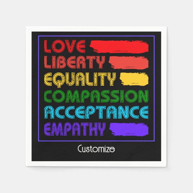 Words To Live By Napkin (Front)