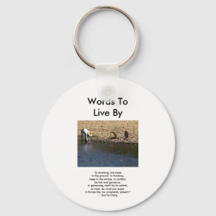 Words To Live By --Tao Te Ching Guilin 2002 Woman Key Ring