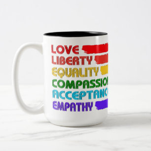 Words To Live By Two-Tone Coffee Mug