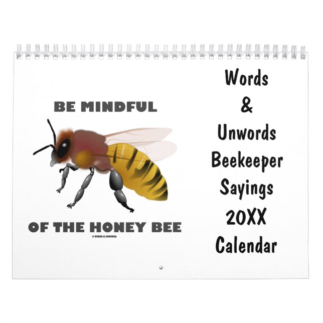 Words & Unwords Beekeeper Sayings 20XX Calendar (Cover)
