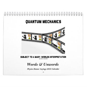Words & Unwords Physics Humour 20XX Calendar