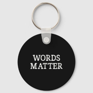 Words - Vintage Style - Key Ring