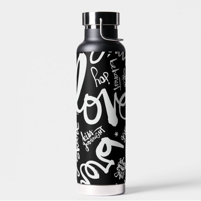 Words Water Bottle (Left)