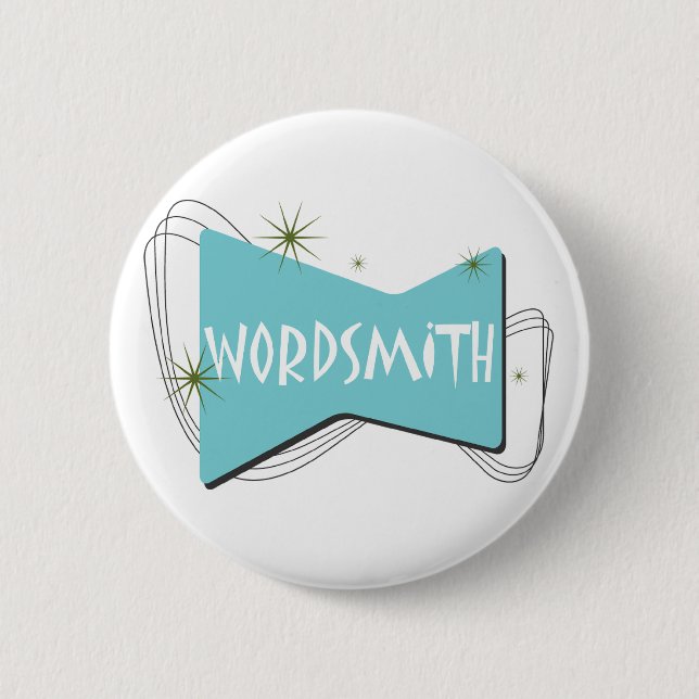 Wordsmith 6 Cm Round Badge (Front)