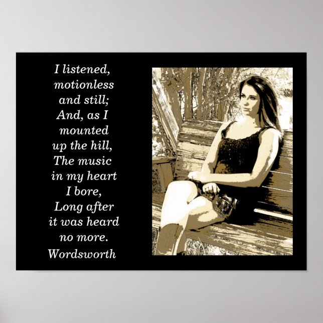 Wordsworth quote -art print (Front)