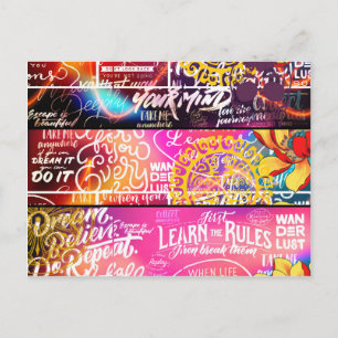 Wordy Word Words Postcard