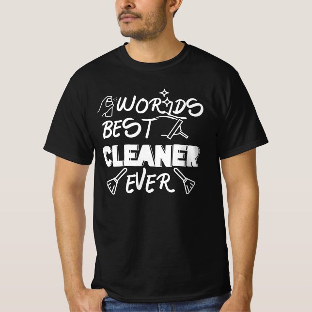 worids cleaning service shirts (Front)