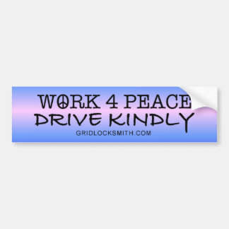 WORK4PEACE-DK BUMPER STICKER
