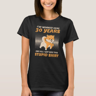Work Anniversary 30 Years Service Anniversary T-Shirt