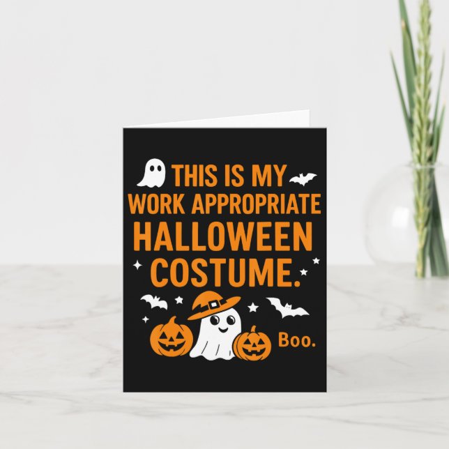 Work Appropriate Ghost Costumes  Card (Front)
