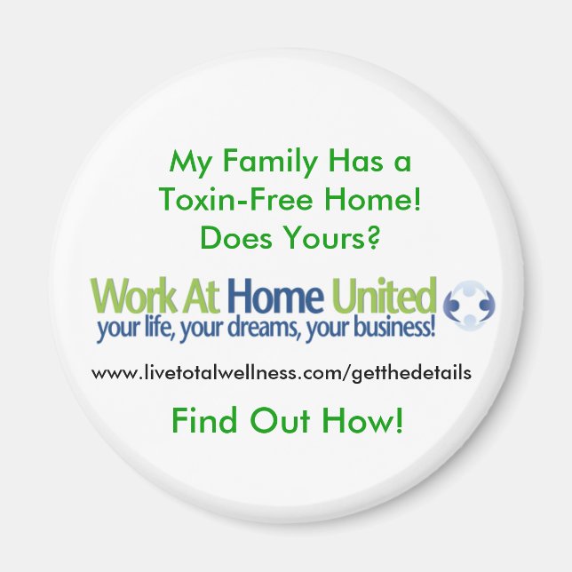 Work At Home United Magnet. Magnet (Front)