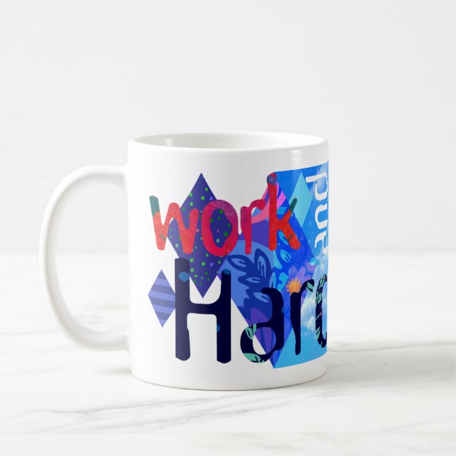 'Work&Be' Blu Mug (Left)