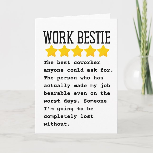 Work Bestie Card (Front)