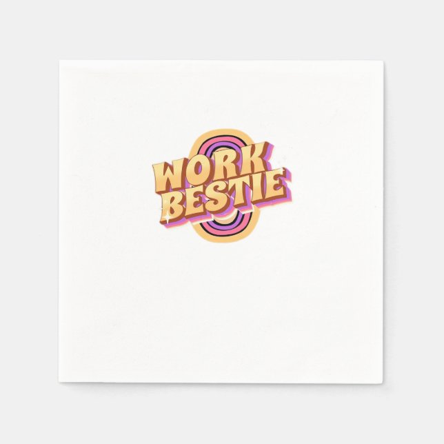 Work Bestie Classic Napkin (Front)