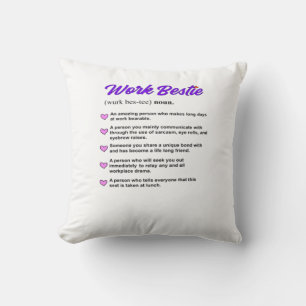 Work Bestie Definition Classic Viral Cushion