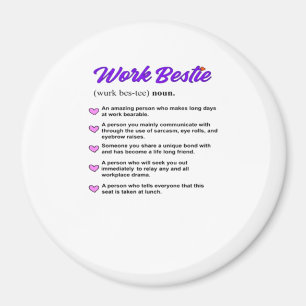 Work Bestie Definition Classic Viral Magnet