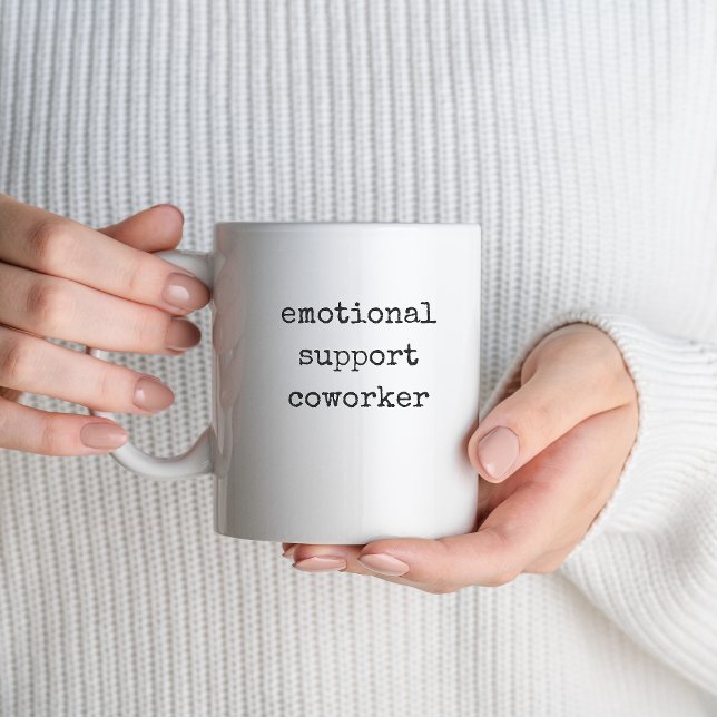 Work Bestie Gift Funny Emotional Support Coworker Coffee Mug (emotional support coworker mug)