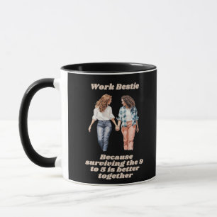 Work Besties - Emotional Help Coworker Mug