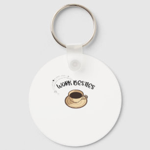 Work Besties Matching Classic Key Ring